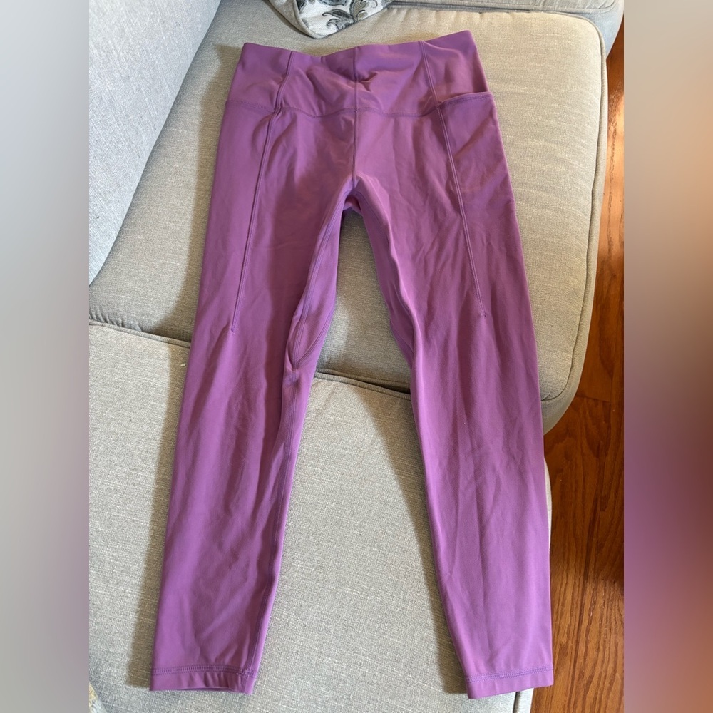 Sweaty Betty SUPER SOFT 7/8 Leggings Pocket Orchid Lavender Size 8